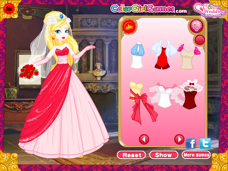 Apple White Wedding Dressup