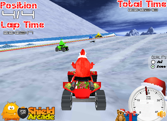 3D Santa ATV