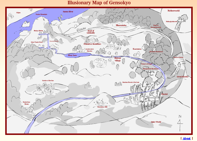 Illusionary Map of Gensokyo