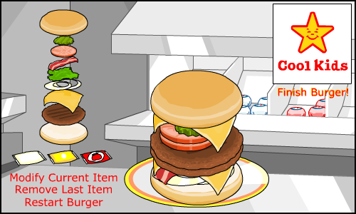 Cool Kids: Stack A Burger