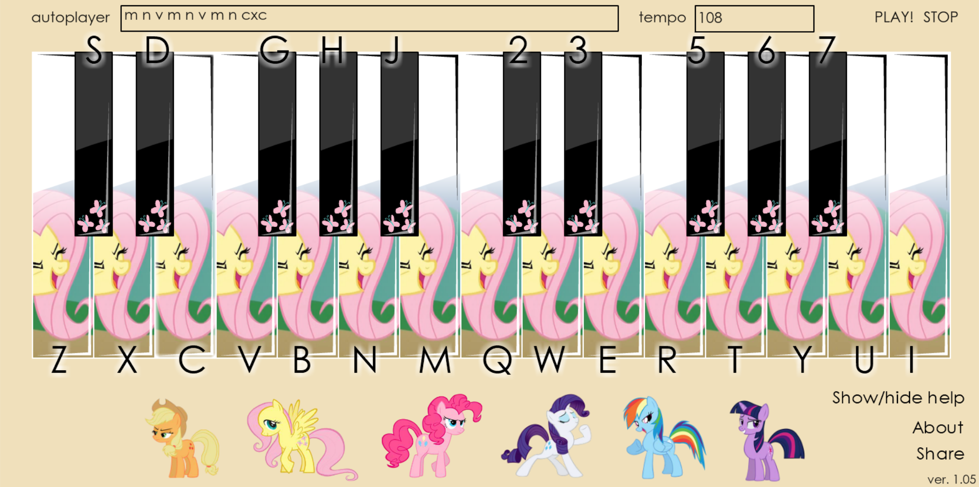 Friendship is Music - My Little Pony Piano