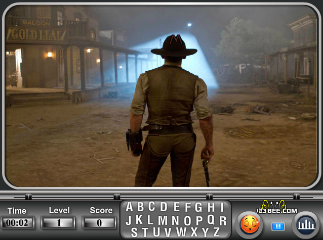 Cowboys and Aliens - Find the Alphabets