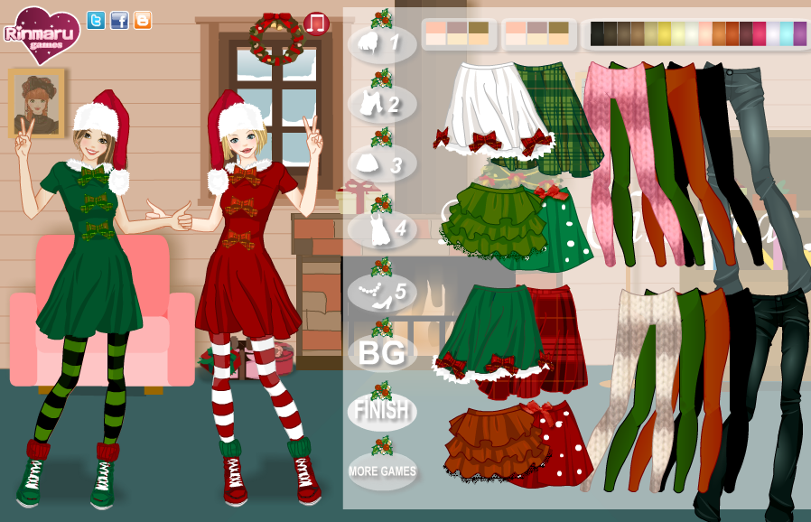 Christmas with BFF Dress Up