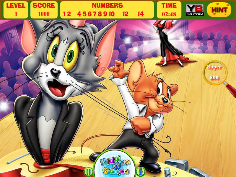 Hidden Numbers: Tom & Jerry