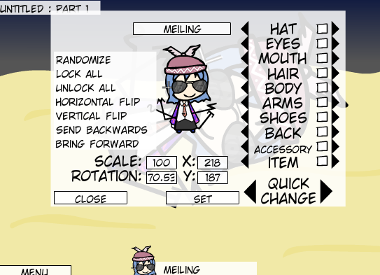 Create a Touhou Character Extended