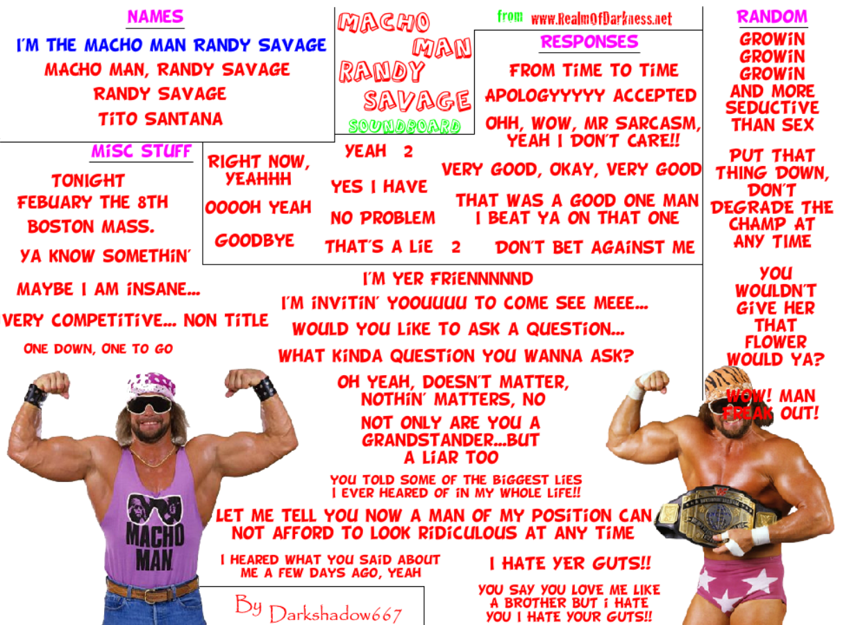 Macho Man Soundboard