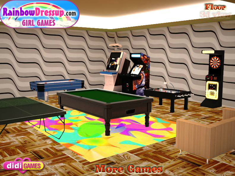 3D Game Room Decoration