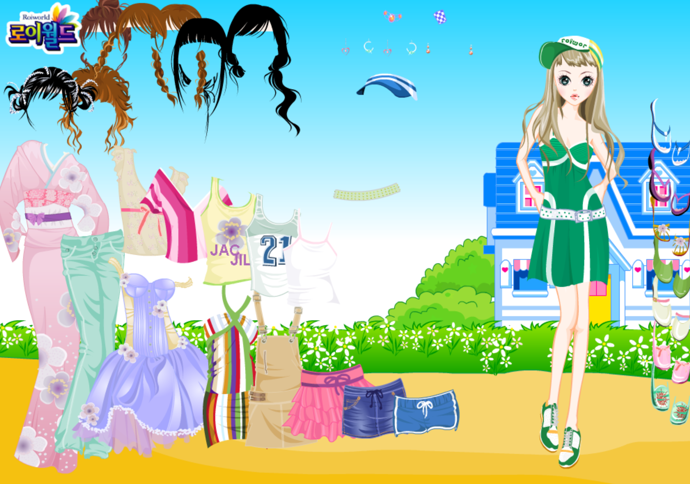 Roiworld Girls Wardrobe Dressup