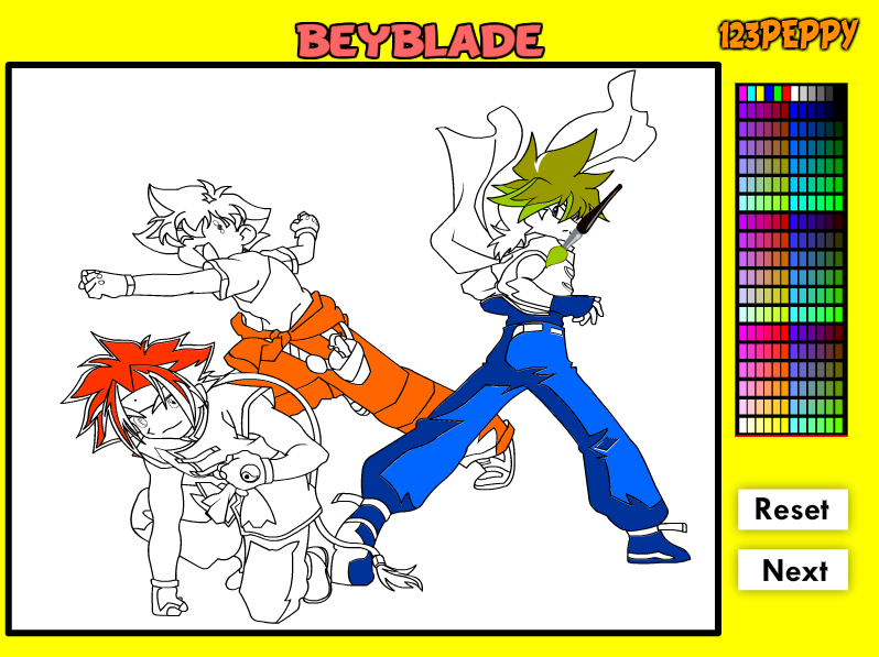 Beyblade Online Coloring Game