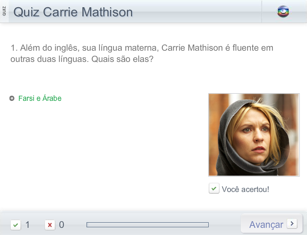 Quiz Carrie Mathison