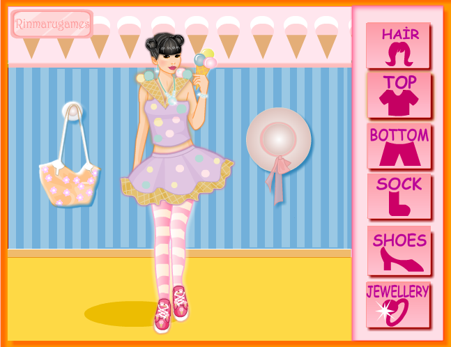 Ice Cream Girl Dress Up Game