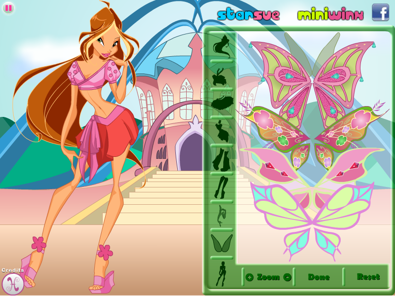 Winx Club Flora Dress Up