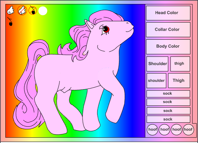 My Little Pony make-your-own Interactive Flash!