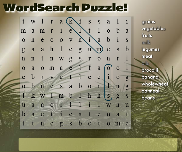 WordSearch Puzzle!