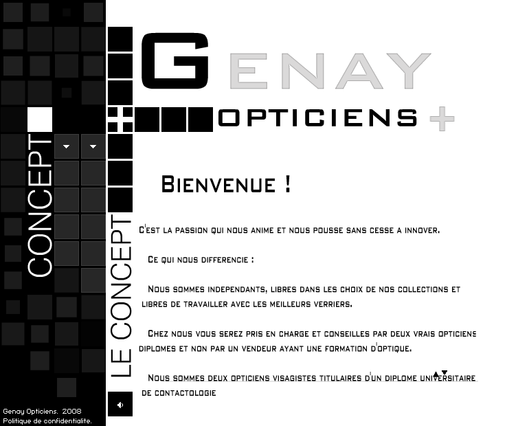 Site Web de Genay Opticiens