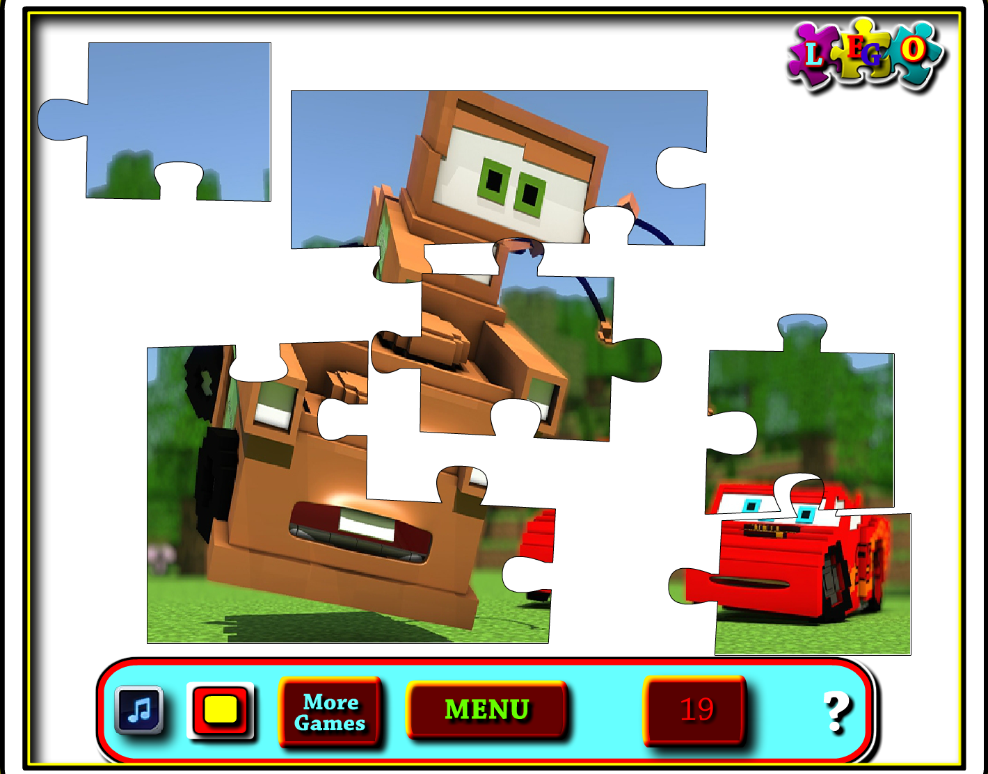 Disney Minecraft Cars