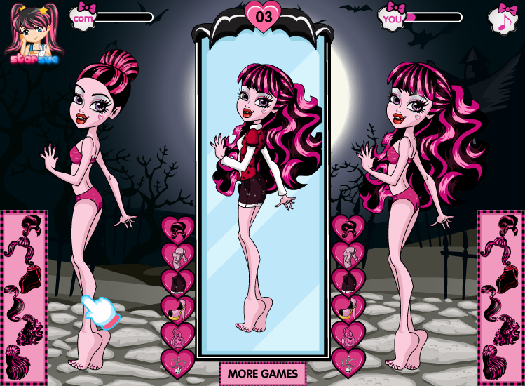 Monster High Draculaura Dress Up Challenge