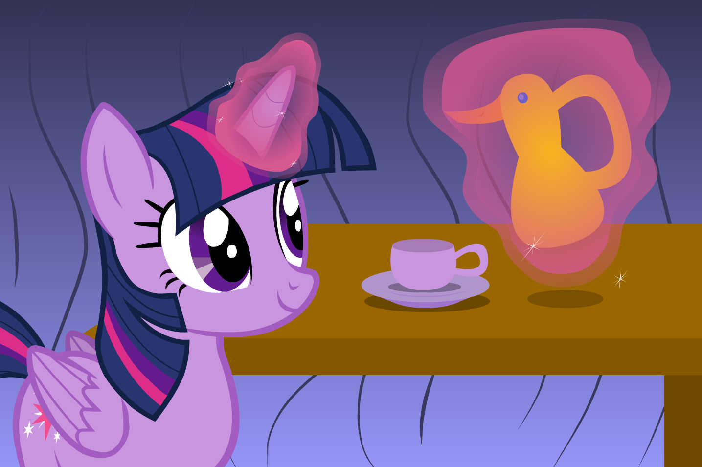 Twilight Prepares a Drink