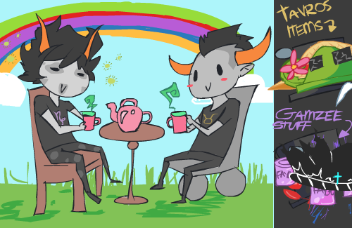 Gamzee and Tavros Have Tea