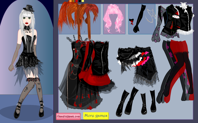 Gothic Girl Dress Up Game