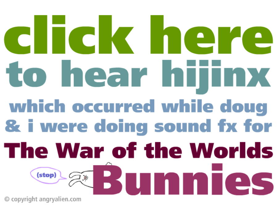 War of the Worlds Bloopers part 1