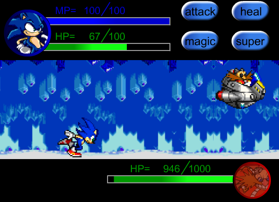 Sonic vs Dr. Eggman RPG