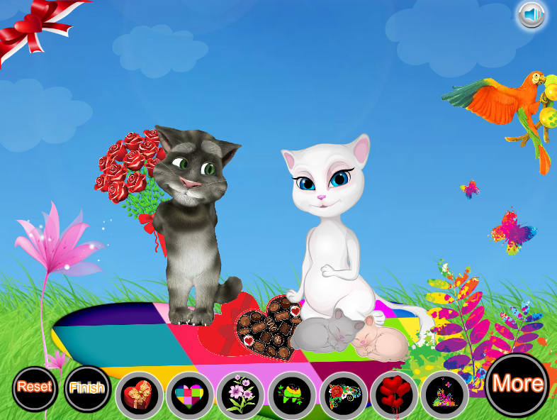 Talking Tom and Angela Valentine's Day