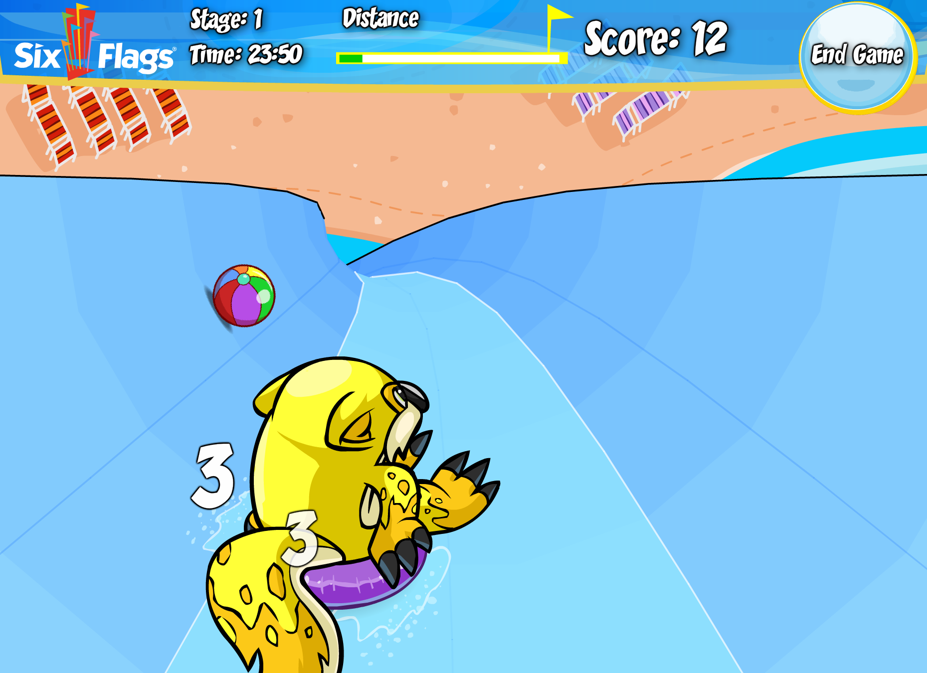 Six Flags Water Slide Escape