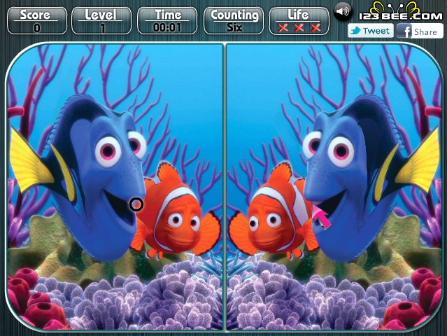 Finding Nemo - Spot the Difference