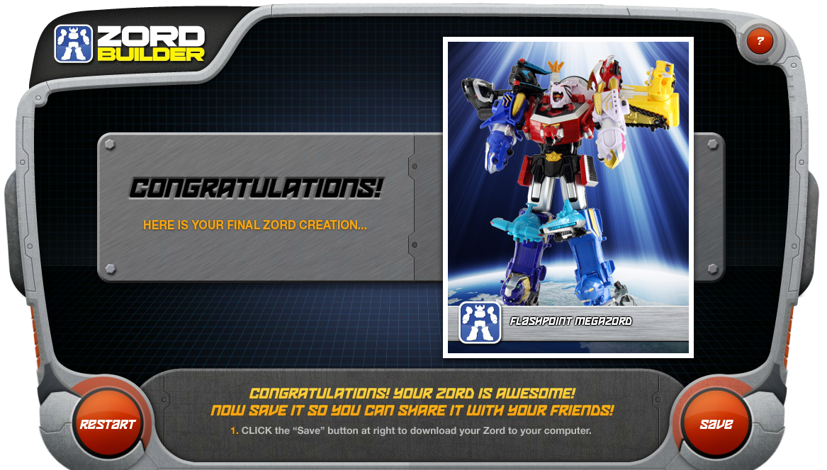 Power Rangers Megaforce Zord Builder