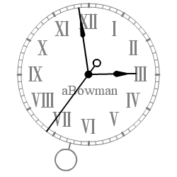 aBowman Pendulum Clock