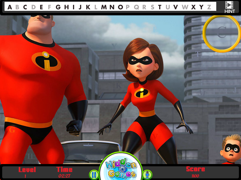 Incredibles 2 Hidden Alphabets