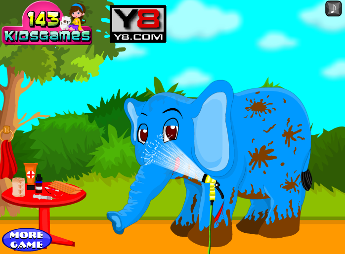 Baby Elephant Leg Injury