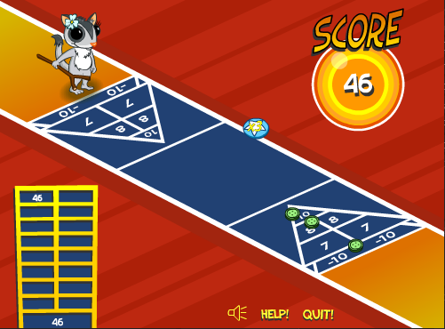 Ariel & Kiki Shuffleboarding