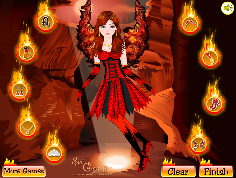 Fire Queen Dress Up