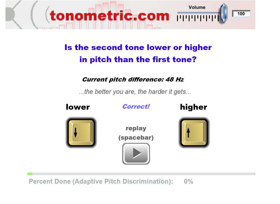 Adaptive Pitch Test