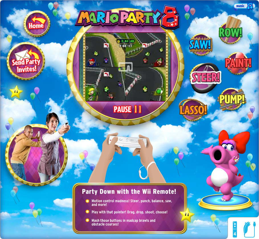 Mario Party 8 Microsite