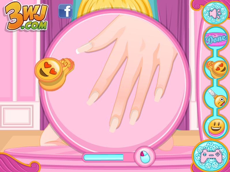 Barbie Emoji Nails Designer