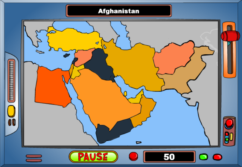 Geography Game: Middle East