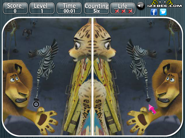 Madagascar 3 - Spot the Difference