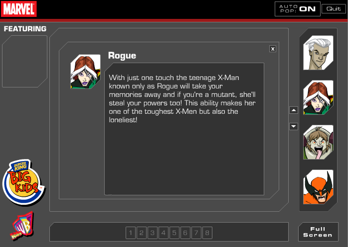 X-Men Burger King CD: Bios