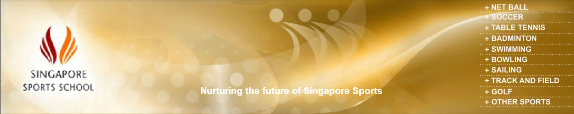 Singapore Sports School Website 2007 Banner