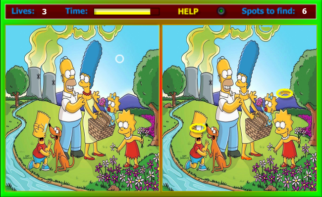 Spot the Difference - The Simpson