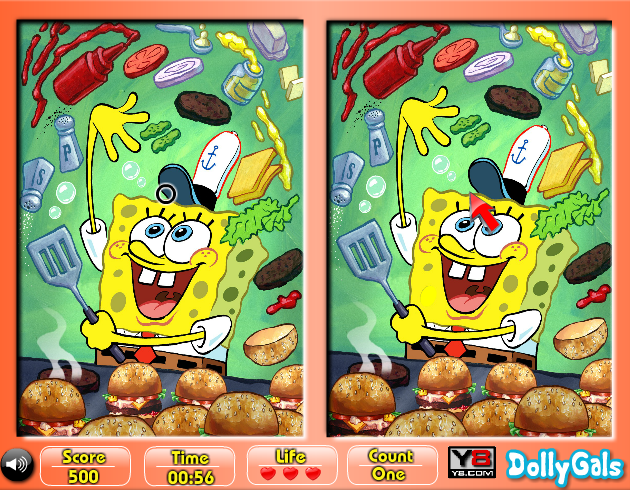 SpongeBob SquarePants 6 Diff Fun