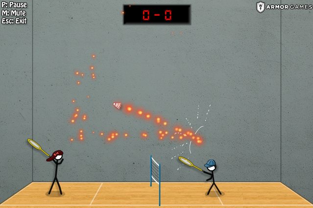 Stick Figure Badminton 3