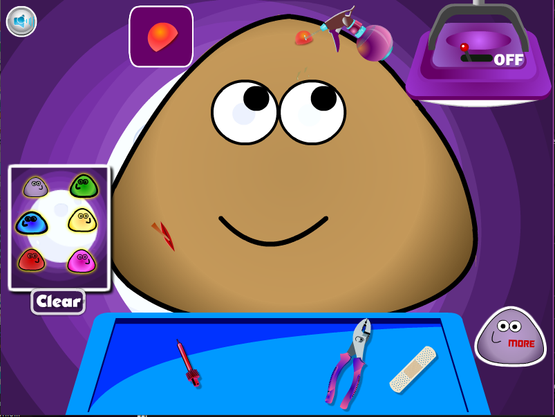 Pou at the Doctor